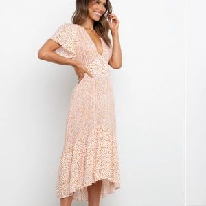 Petal and Pup, Cudalle dress, orange/pink, 8 NWT